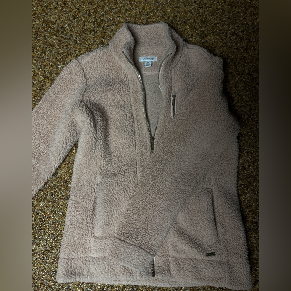 Calvin Klein Tan Sherpa Jacket